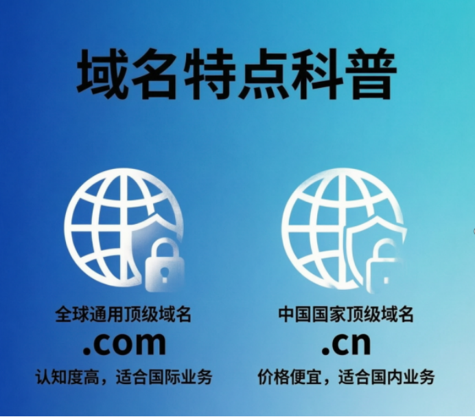 .com 和 .cn 域名哪个好?有什么区别? .com 和 .cn 域名哪个好?有什么区别?